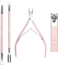 Cuticle Trimmer with Cuticle Pusher and Nail Clipper by Home