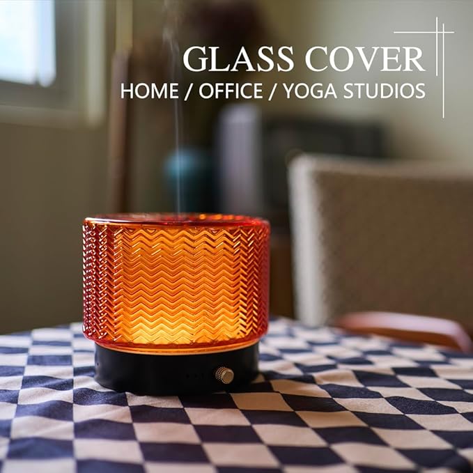 Glass Essential Oil Diffuser - 140ml Ultrasonic Aroma Diffuser - Image 3