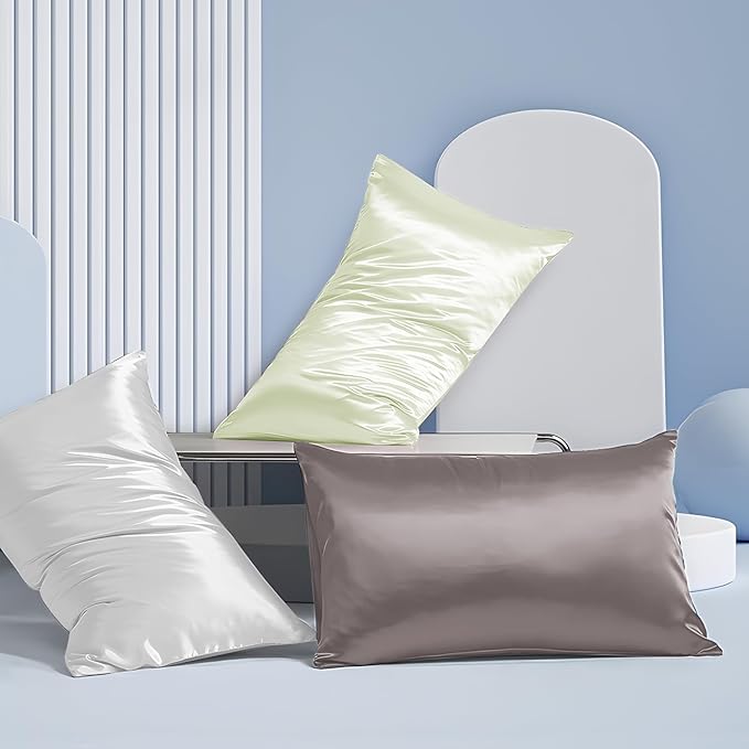 2 Pack 100％ Silk Pillowcase for Hair and Skin, Soft Breathable Cooling Mulberry - Image 7