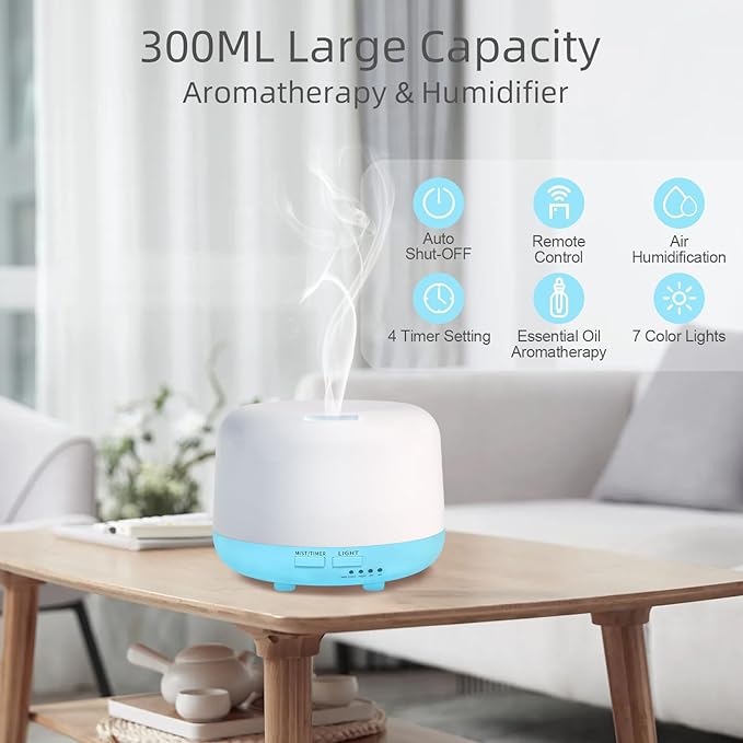 Marchred 300ML Essential Oil Diffuser - Image 2