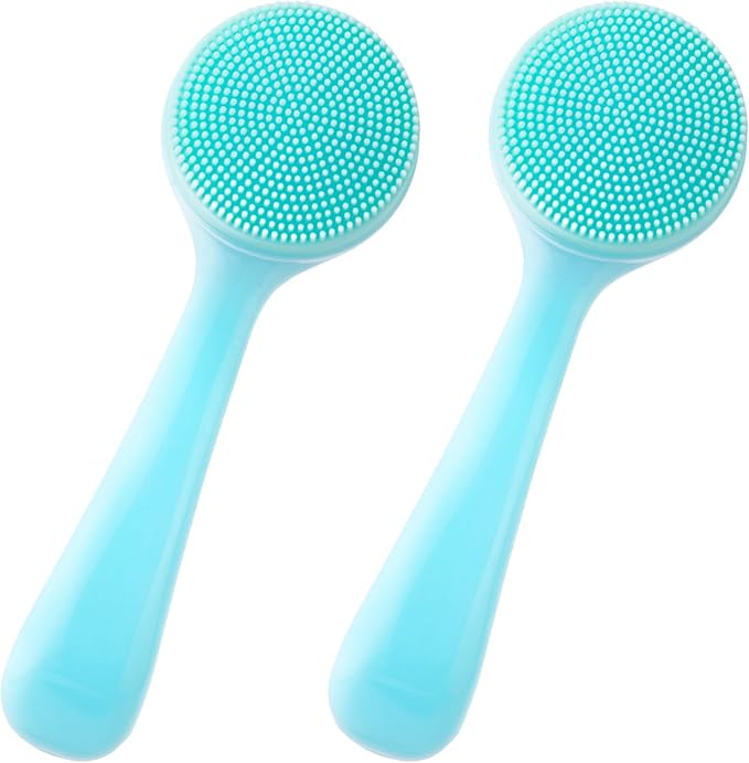 HINZIC 2 Pack Silicone Manual Facial Cleansing Brush, Skin Friendly Waterproof by HINZIC