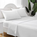 ILAVANDE White Sheets Set 4 Piece, Hotel Luxury Super Soft 1800 Series by ILAVANDEforYourBedHome