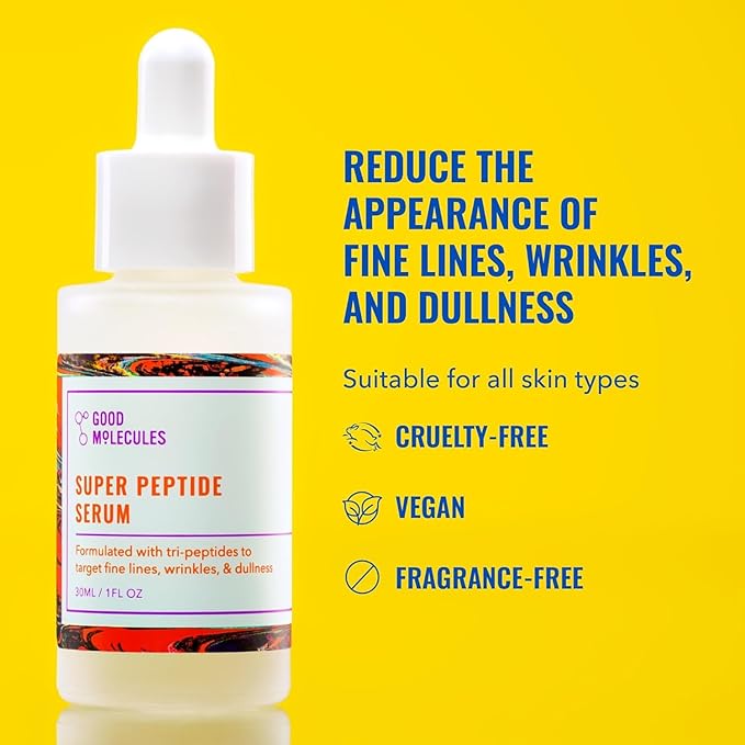 Good Molecules Super Peptide Serum Pack 2 – 1 fl oz / 30 ml Each | Lightweight - Image 2