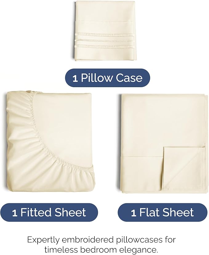 Twin Size 3 Piece Sheet Set - Image 2