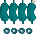 Satin Eye Mask 8Pcs Silk Sleep Masks Silky Blindfold Eyeshade Blackout Eyes by WJingYiJia