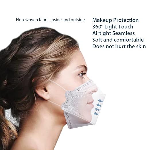 Borje KN95 Face Masks for Adults 50 Pack, 5-Ply Red Disposable Face Mask - Image 6