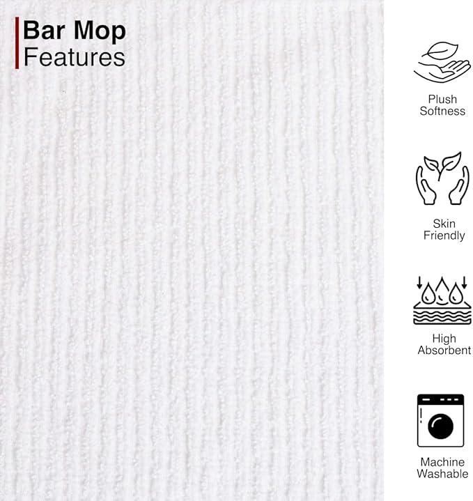 CASA COPENHAGEN Ribbed Bar Mop Towels - Image 3
