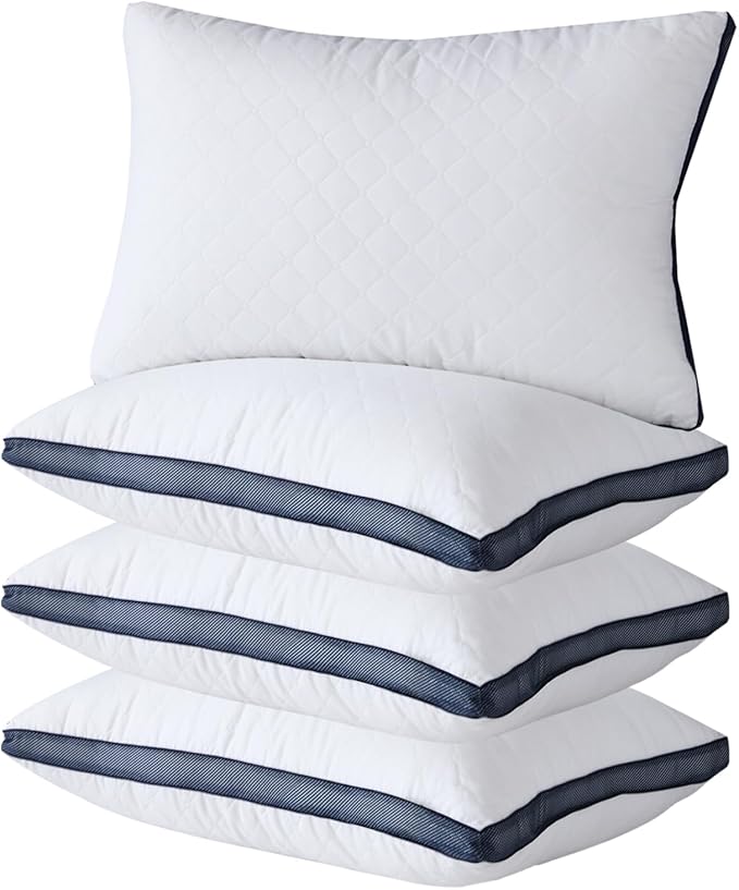 Meoflaw Pillows for Sleeping, Luxury Hotel Pillows Queen Size Set of 4 by Meoflaw