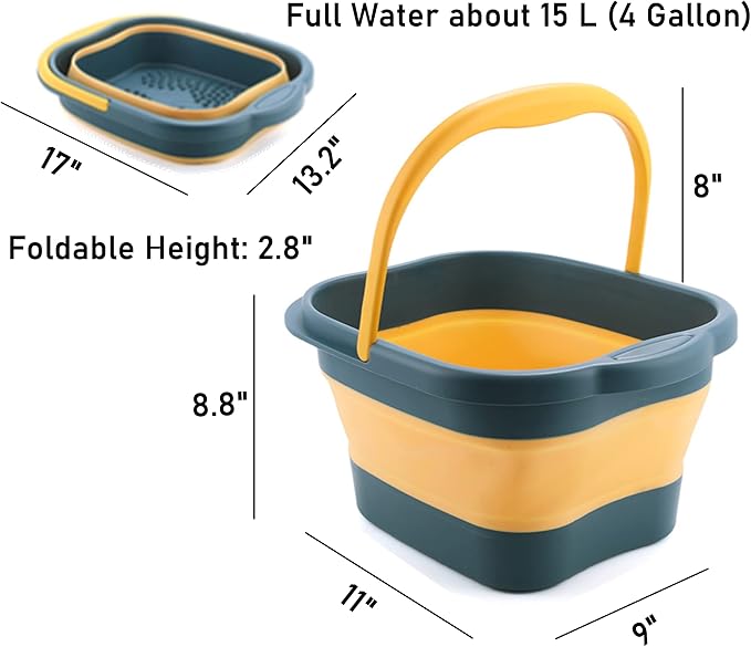 Collapsible Foot Bath Basin Tub - Image 2