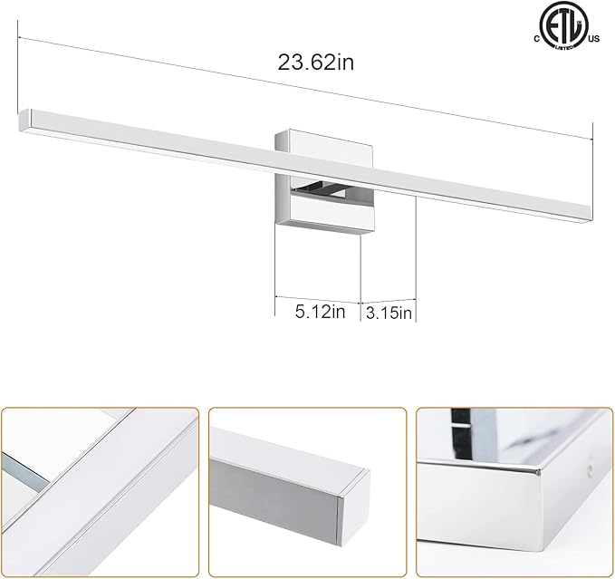VOLISUN Modern Bathroom Vanity Light 31.5 inch, 18W Dimmable 5CCT Led Bathroom - Image 6