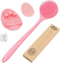 Manmihealth Silicone Back Scrubber & Shower Face Brush Set, Gentle-Cleaning & by ManmiHealth
