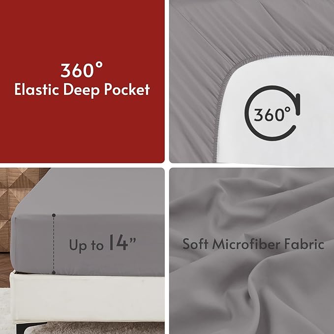 MUXHOMO 5 Pieces Twin XL Comforter Set, Reversible Bed in a Bag Twin XL Size - Image 8