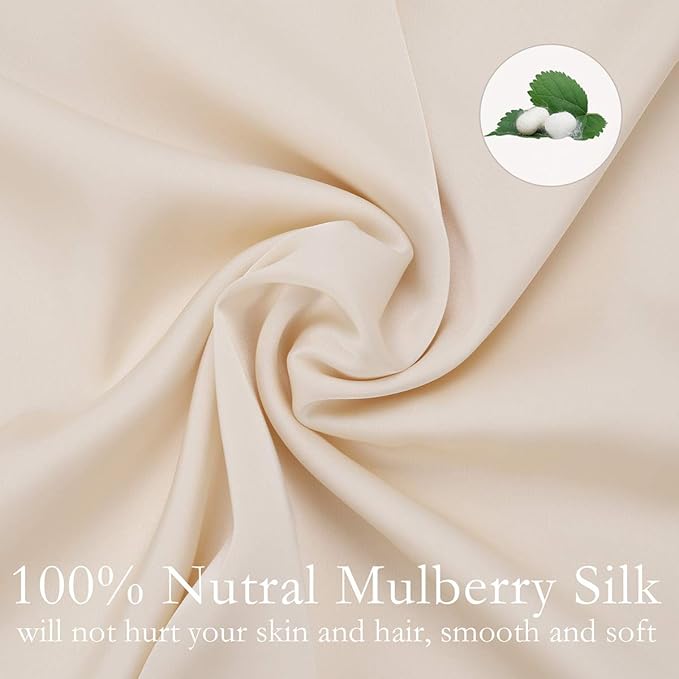 JOGJUE Silk Pillowcase for Hair and Skin 2 Pack 100% Mulberry Silk Bed - Image 3