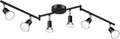 Ascher 6-Light LED Track Lighting Kit, Flexibly Rotatable Light Heads, 6 Way by Ascher