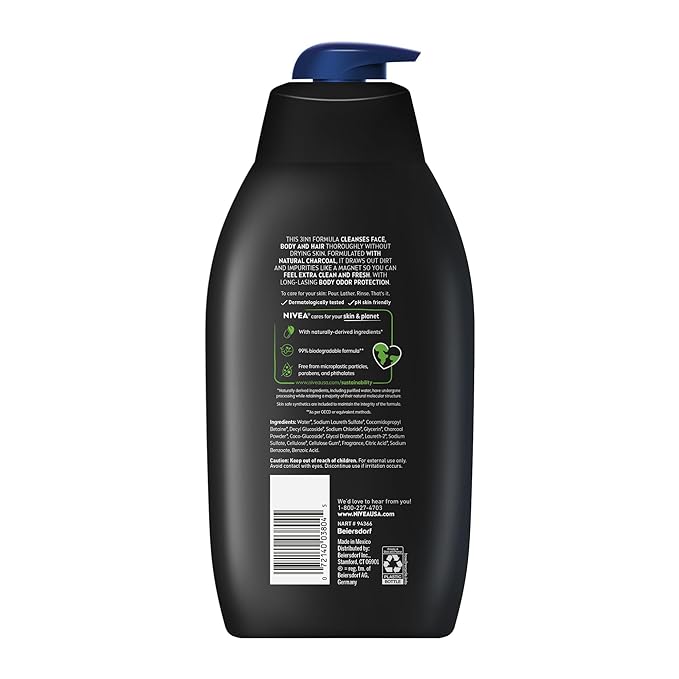 NIVEA MEN Active Clean Body Wash - Image 11