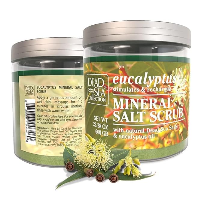 Dead Sea Collection Eucalyptus Salt Scrub – Exfoliating Body Scrub - Image 8