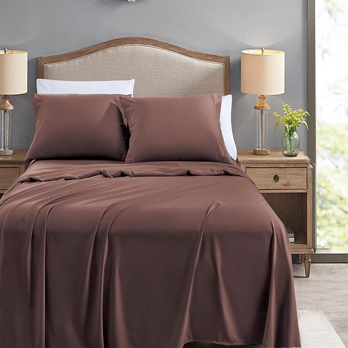 FreshCulture Queen Flat Sheets Only, Soft Microfiber Bedding Sheets - Image 2