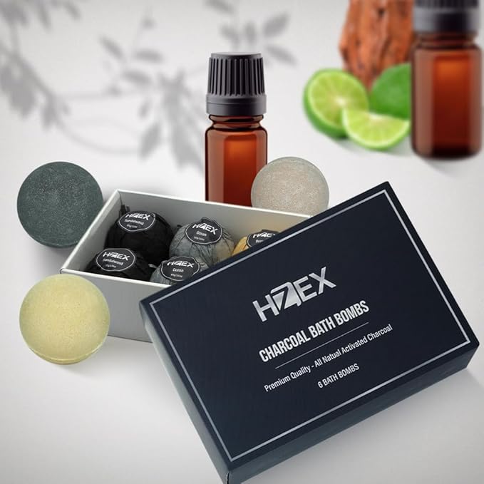 HZEX Charcoal Activated Bath Bombs - Image 5