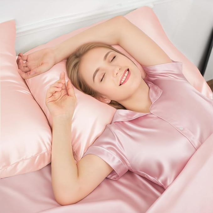 INSSL Silk Pillowcase for Women, Mulberry Silk Pillowcase for Hair an Skin and - Image 2