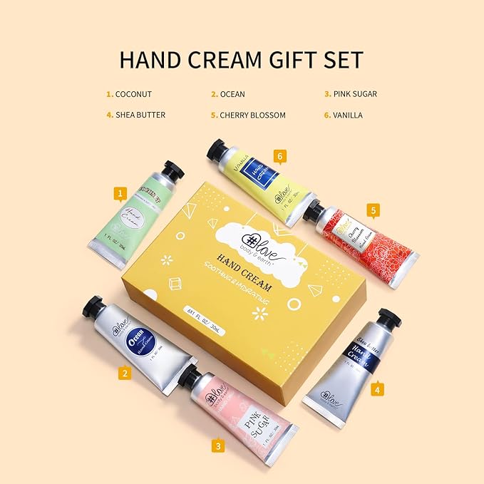 BODY & EARTH # LOVE Hand Cream Gifts Set, Mothers Day Gifts - Image 8
