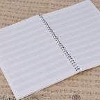 PUNK Blank Sheet Music Composition Notebooks 100 Pages Stave Notebook,Musical Notation Staff Notebook,Music Manuscript Paper
