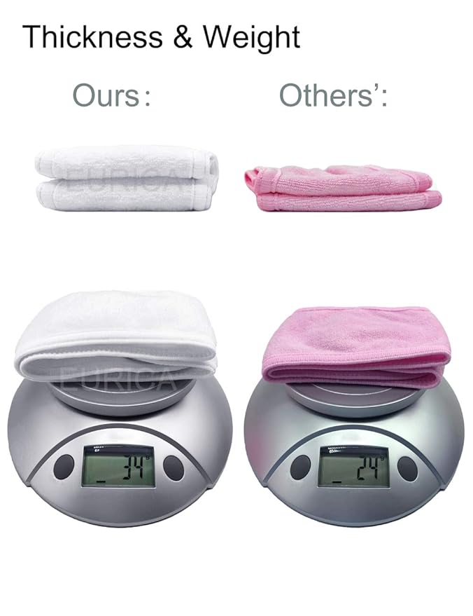 EUICAE Spa Headband, 6 Pack White - Image 3