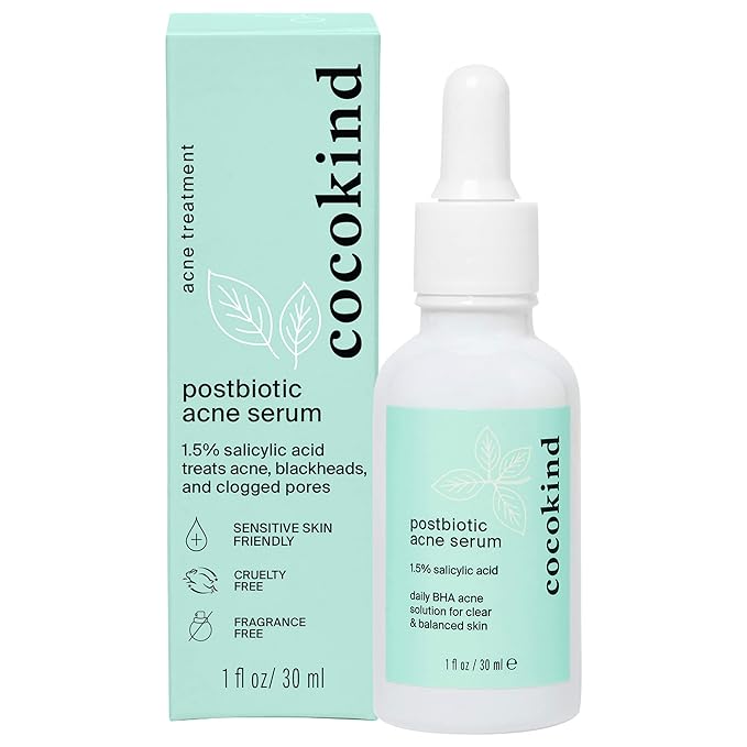 Cocokind Postbiotic Acne Serum, Salicylic Acid Serum and BHA Liquid Exfoliant by cocokind