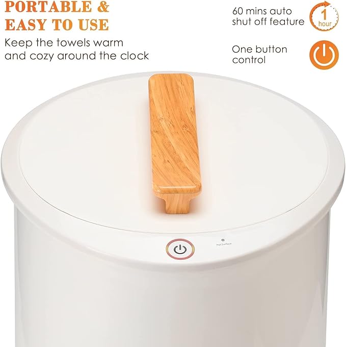Keenray Bucket Style Towel Warmers, Luxury Bucket Towel Warmer, Large Towel - Image 3