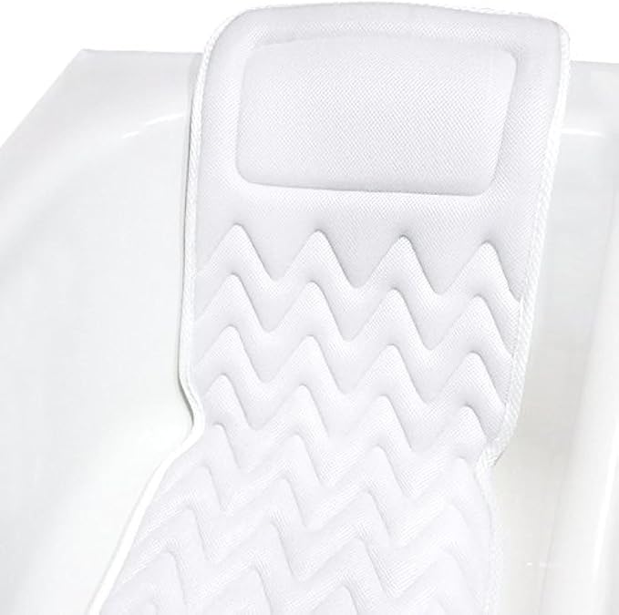 Bath Pillow for Tub, Full Body Bathtub Pillow and Mat for Head, Neck and Back by BathHaven