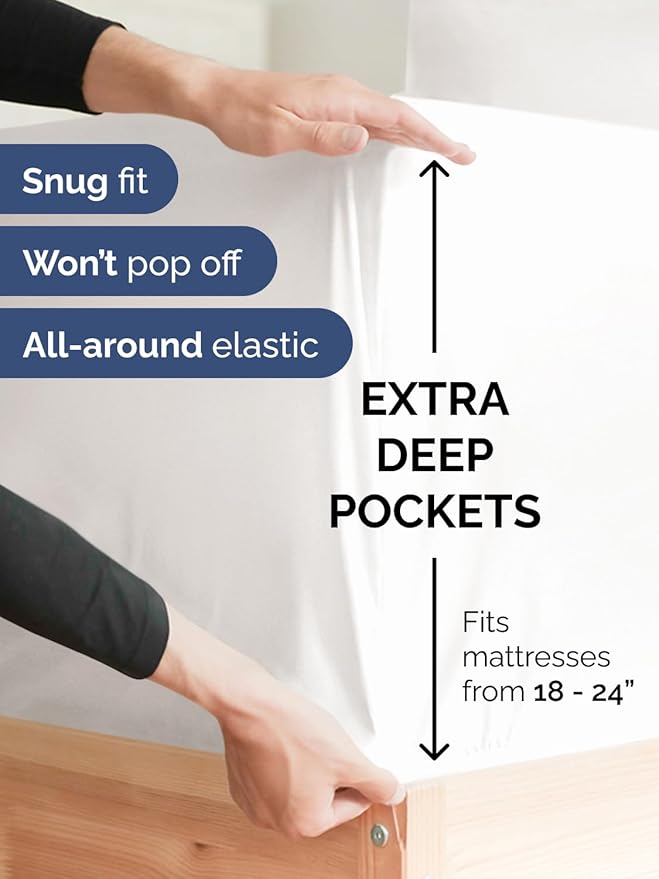Extra Deep King Fitted Sheet - Image 2