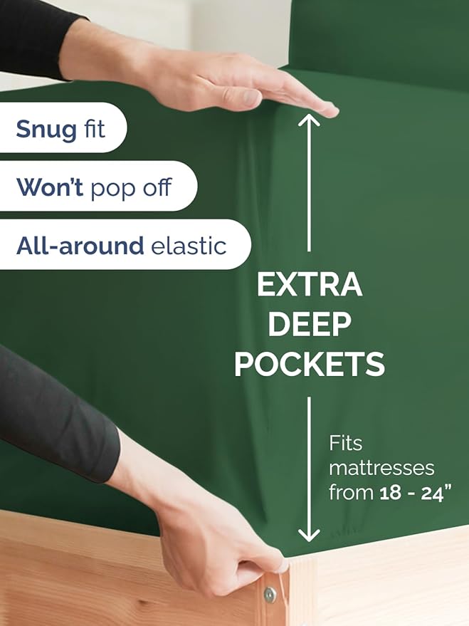 Extra Deep Twin Fitted Sheet - Image 2