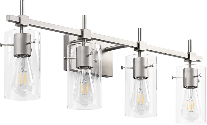 SOLFART 4 Light Bathroom Vanity Lights Bathroom Lights Over Mirror Vintage Bath by SOLFART