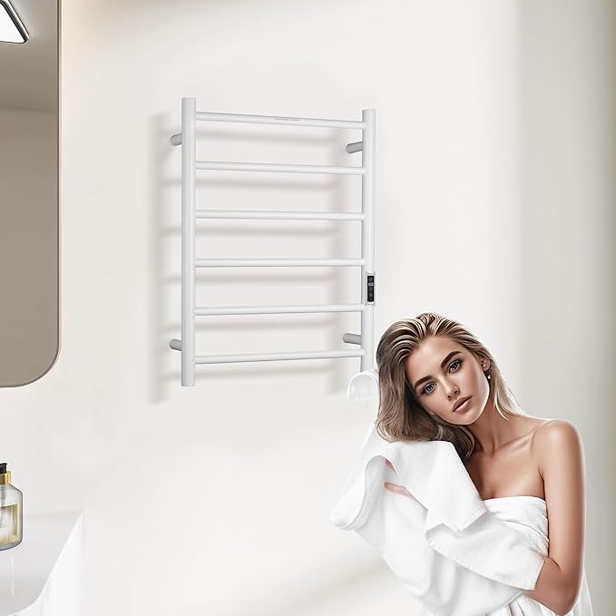 Heated Towel Racks for Bathroom, Wall Mounted Electric Towel Warmer Racks - Image 6