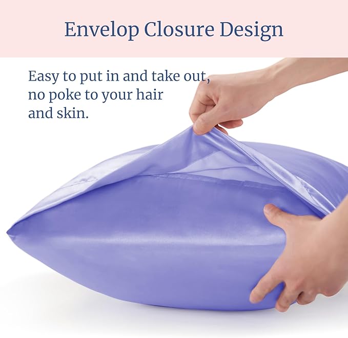 BEDELITE Satin Pillowcase for Hair and Skin, Super Soft Similar to Silk Pillow - Image 6