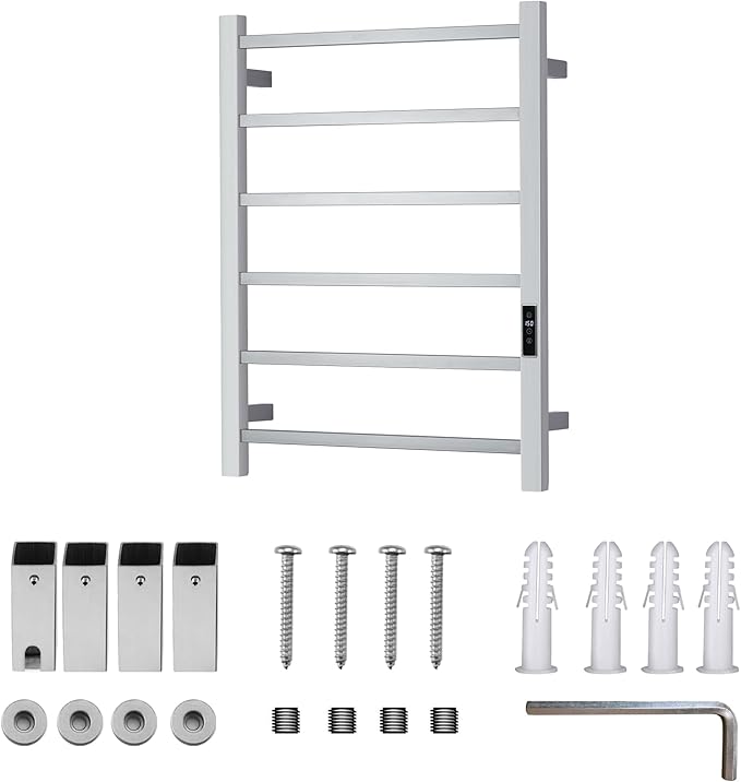 Heated Towel Racks for Bathroom, Wall Mounted Electric Towel Warmer Racks - Image 7
