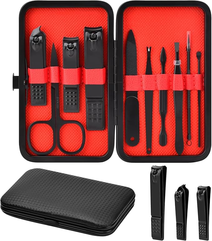 Manicure Set Gifts for Men Fathers Day Dad Gifts Professional Stainless Steel by Terulltase