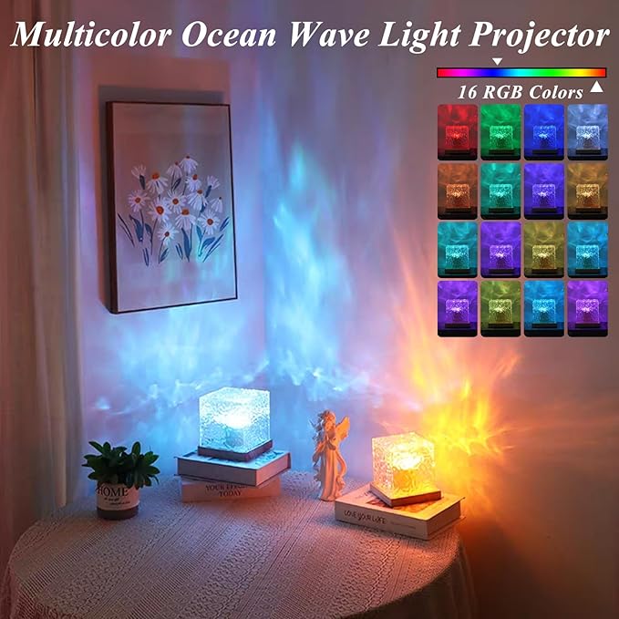 2Pack Aurora Ocean Wave Lights Projector, 16 Colors 4 Modes Northern Lights - Image 3