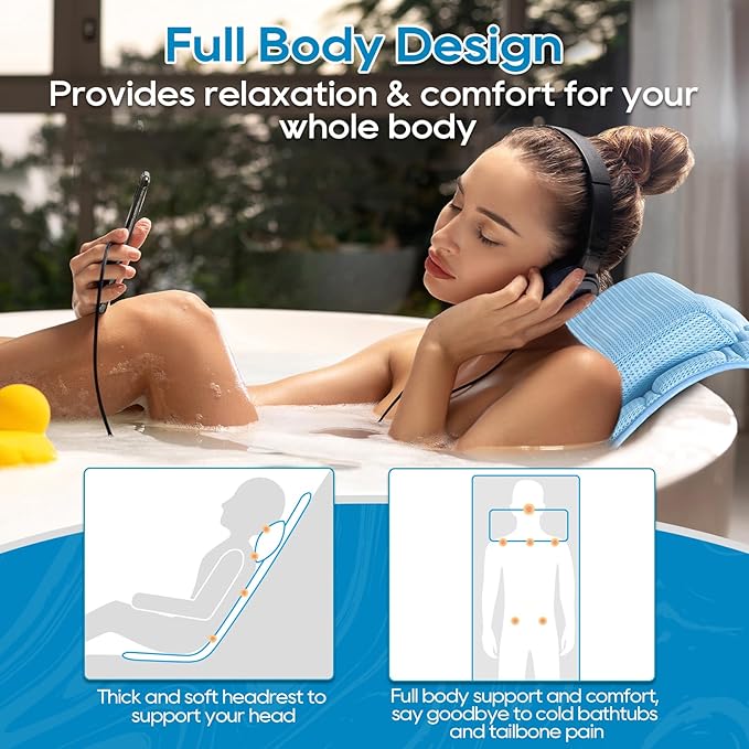 OMYSTYLE Full Body Bath Pillow, Bath Pillows - Image 7
