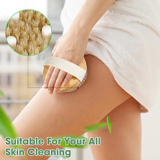 Gejoy 5 Pcs Dry Brushing Body Brush - Image 4
