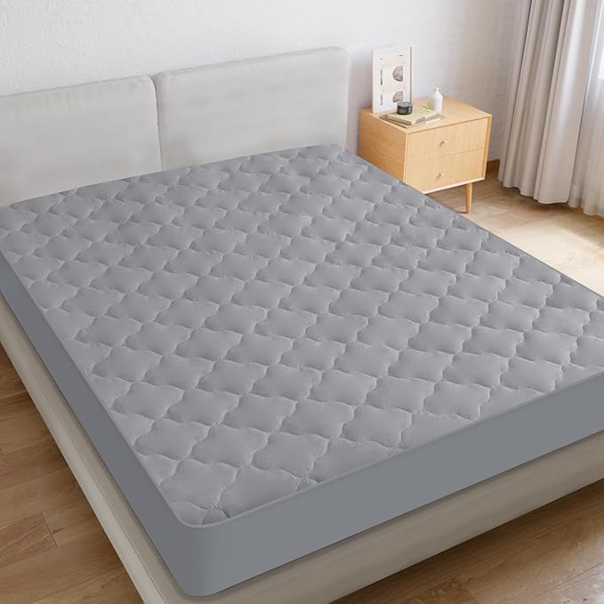 Queen Mattress Protector Pad Waterproof Quilted, Breathable & Cooling Queen - Image 4