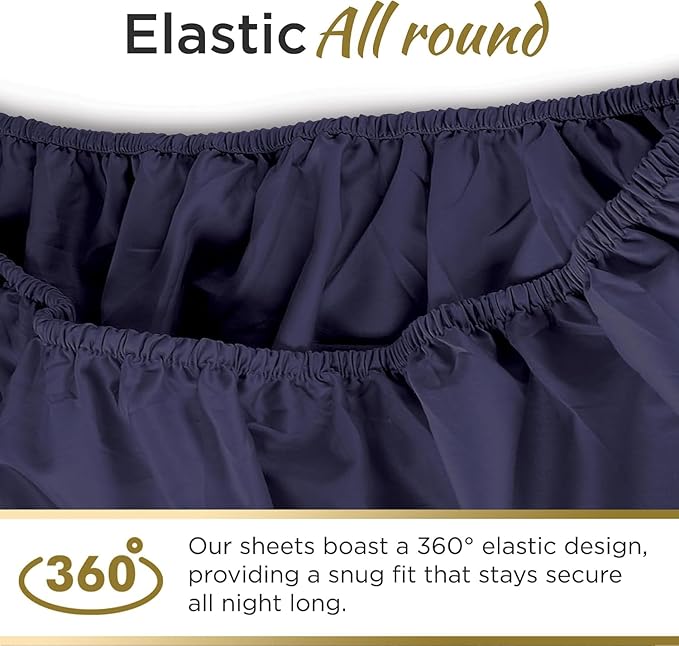 Knit Jersey 100% Cotton 2 Twin XL Fitted Bed Sheets Soft and Comfy - Image 2