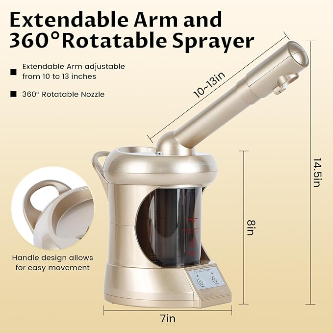 Professional Facial Steamer, Portable Type, high Water Mist Density, Face - Image 5
