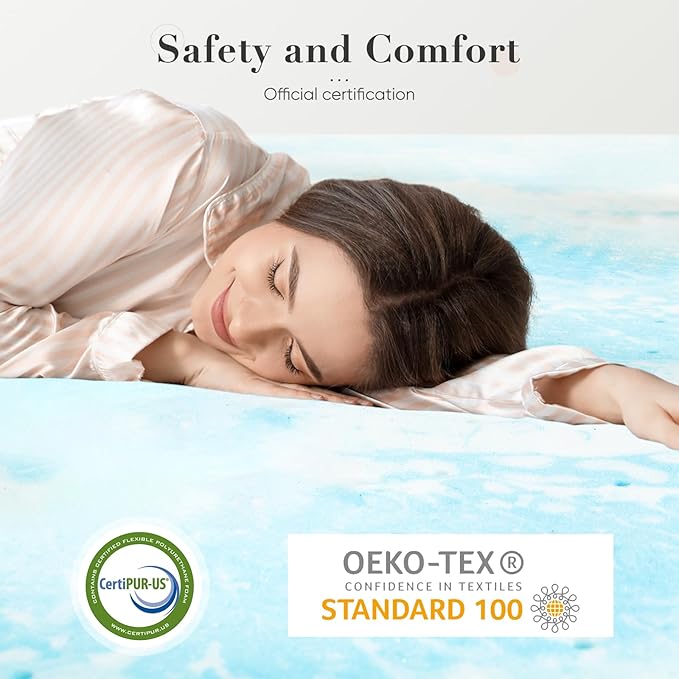 DUMOS Mattress Toppers Memory Foam Full Size, 2 Inch Thick Bed Topper Pad - Image 6