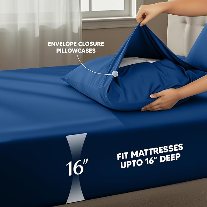 Utopia Bedding Full Size Sheet Set – 4 Piece Bed Sheets, Soft and Breathable - Image 4