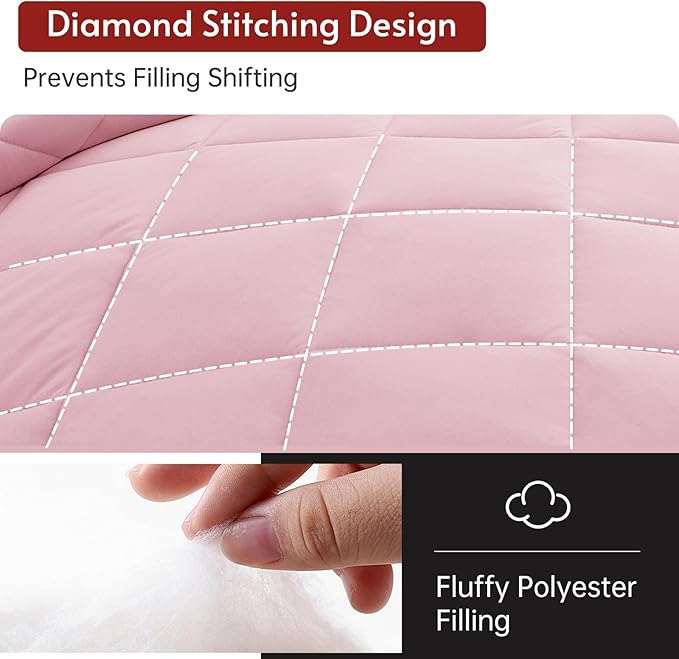 MUXHOMO 7 Pieces Queen Comforter Set, Reversible Bed in a Bag Queen Size - Image 7