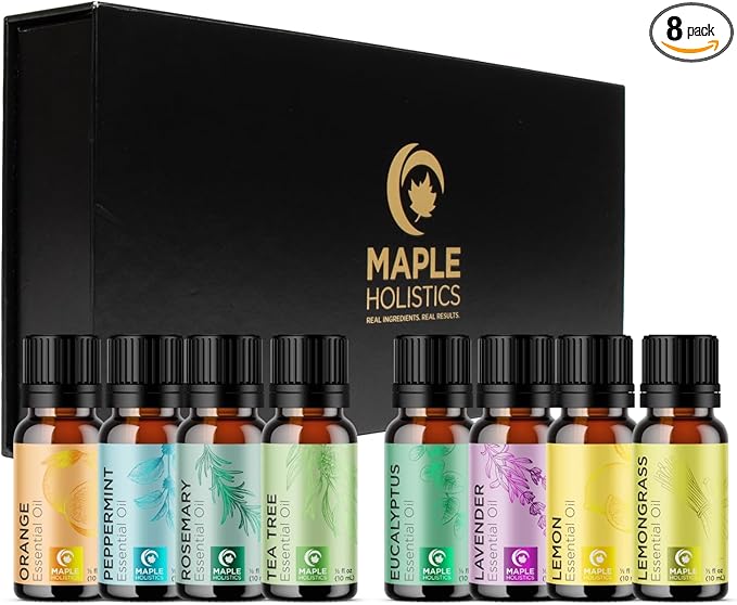 Pure Essential Oil Set for Diffuser by MapleHolistics