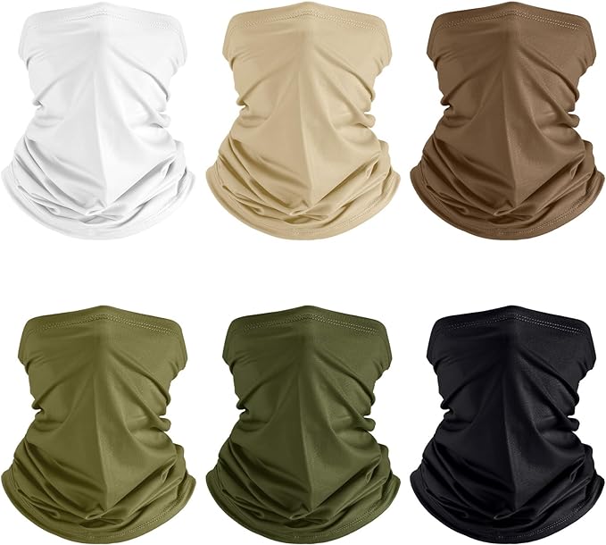 Geyoga 6 Pieces Summer UV Protection Cooling Neck Gaiter Face Clothing Neck by Geyoga