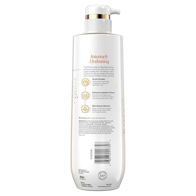 Olay Body Wash for Women, Intensely Hydrating, Pro-Hyaluronic Acid Serum Complex - Image 13
