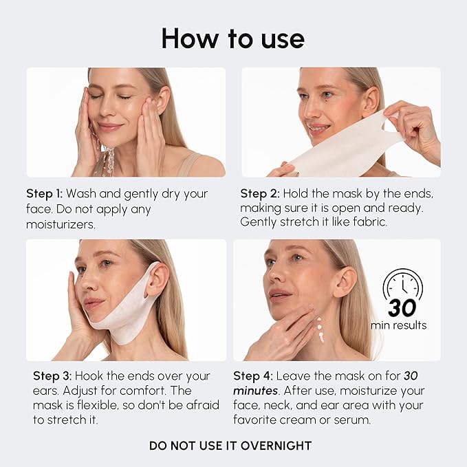 MAREE V Line Lifting Mask with PDRN Salmon DNA – Deep Collagen Face Mask - Image 10