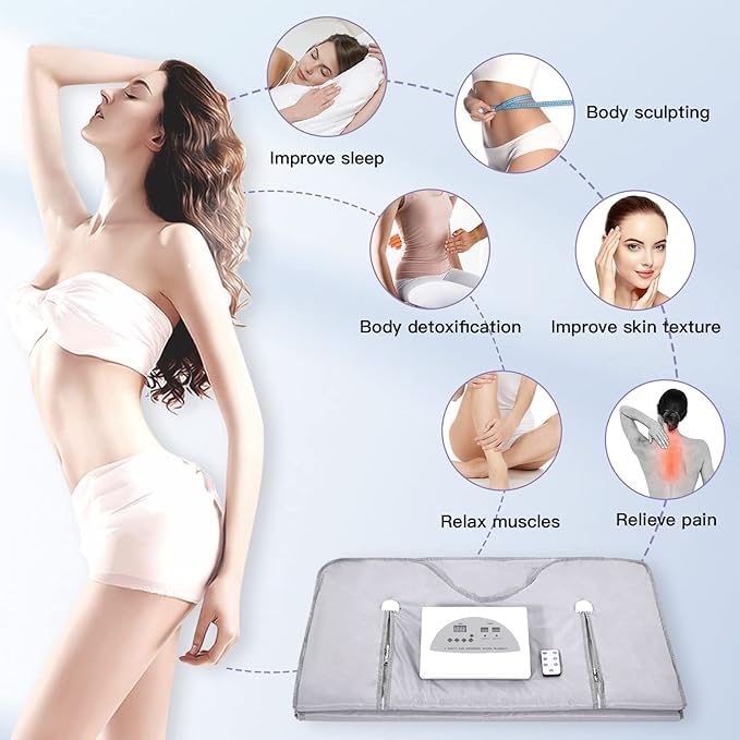 Infrared Sauna Blanket for Fitness and Detox Anti Aging, Length 71" - Image 2